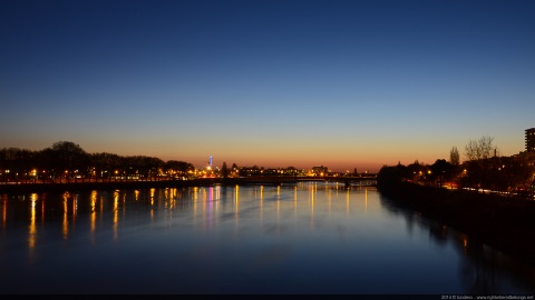 Joyeuse fin d'année 2014 - Nantes, Loire, sunset