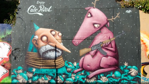 Cute riot - street art Nantes