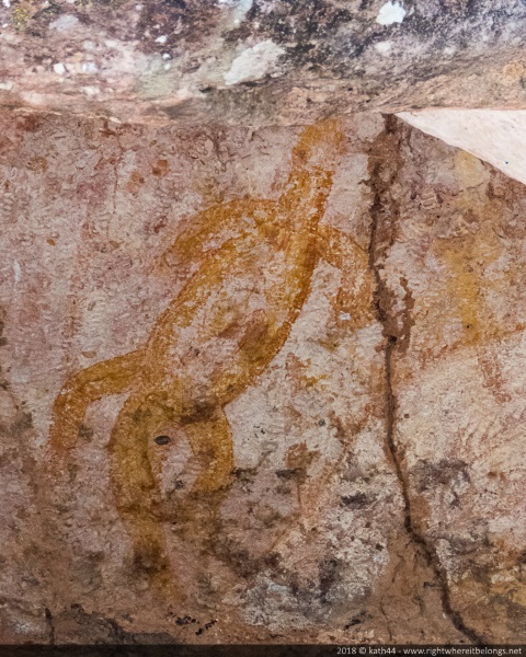 Goanna - Anbangbang rock shelter, Nourlangie rock painting