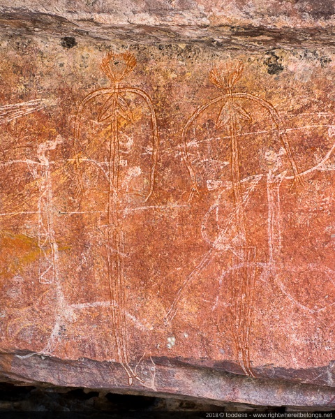 Namarrgarn sisters, Ubirr Art Site, Kakadu NP