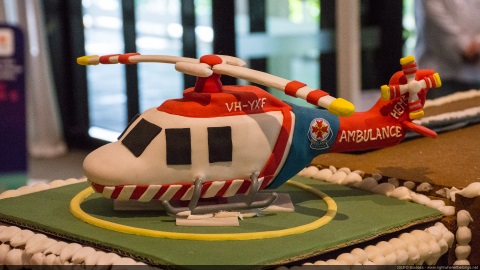 Gingerbread village - Rescue helicopter