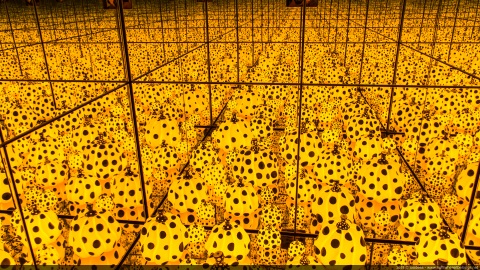 Yayoi Kusama - The spirits of the pumpkins descended into the heavens